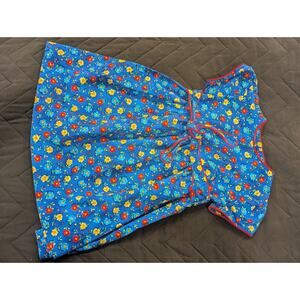Pretty blue Vintage toddler girls ditzy floral dress by Catherine Rebecca, 2T